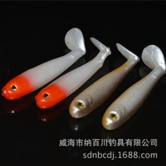 圆头T尾空管沙丁鱼 软饵 路亚饵 鱼饵 双色 13.4克11...