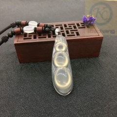 马达加斯加 天然玉髓 四季豆 四季平安 水滴 纯洁无暇 送礼...