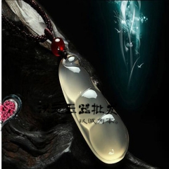 厂家批发 玛瑙四季豆 玉髓四季豆厂家直销 冰种豆角 四季发财
