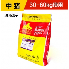 诺伟康中猪饲料预混料 4%猪用预混料 猪浓缩料 育肥猪饲料添...