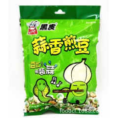 旺���黑皮煎豆蒜香青豆豌豆100g  零食小吃炒货坚果原味...