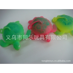 热销 闪光动物毛毛球  软胶小乌龟 海洋生物发光玩具 海龟 ...