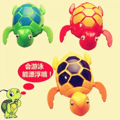 儿童热爬行洗澡游泳上链海龟 庙会赶集地摊热卖发条戏水玩具