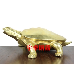宇卓铜器 纯铜海龟 铜龟 工艺品 长寿龟 家居装饰 办公室 ...
