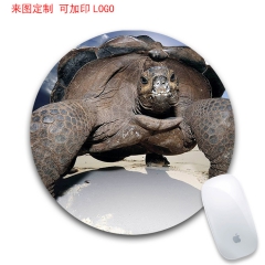 旅游区货源电脑定制创意 天然橡胶 圆形鼠标垫 隔热垫   海...