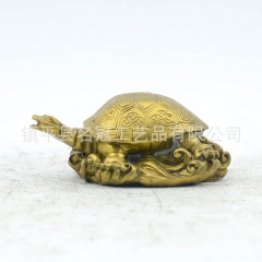 批发精工铜器 纯铜乌龟摆件 金钱龟 海边龟 家居工艺品装饰品