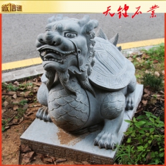 厂家雕刻制作青石金钱龟 招财进宝石雕金蟾龙龟 大理石花岗岩石...