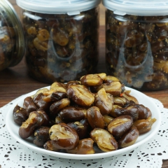 特产休闲手工零食微商代理罐装零食 牛肉蚕豆 香辣兰花豆 22...