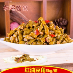 厂家直销 永超酱菜红油豆角5kg散装泡菜爽口下饭泡豇豆开胃菜...