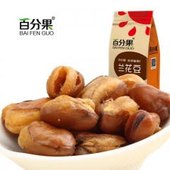 百分果 炒货休闲零食 香辣味精品蚕豆200g 兰花豆