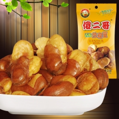 休闲炒货零食 牛肉味兰花豆  傻二哥兰花豆72g*50包/箱...