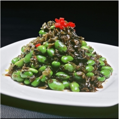 500g美味雪菜毛豆 雪里红咸菜毛豆 下饭酱菜
