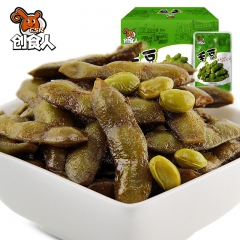 创食人毛豆 好吃的卤制香辣味小吃零食 卤煮下酒菜28g批发