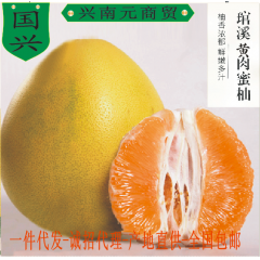 福建漳州蜜柚新鲜水果平和琯溪黄肉柚子
