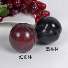 工厂直销 批发订做 高仿真水果 泡沫加重仿真黑布林 红布林