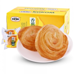 口口妙手撕面包 香蕉牛奶味50g整箱800g美早餐糕点零食