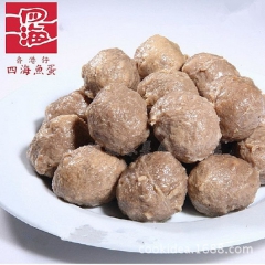 香港四海牛筋丸5斤装约125个 冷冻潮汕牛丸牛肉丸关东煮火锅...