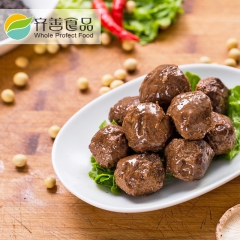 齐善食品家常素燕丸素食大豆分离蛋白制品素肉丸仿荤斋菜肴