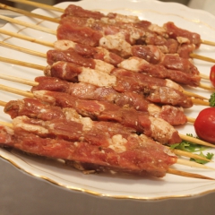 销售内蒙古草原羊肉 生鲜烧烤新鲜秘制（友谊）羊肉串