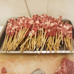内蒙草场原始散养有机羔羊肉串 后腿纯瘦肉串1000g
