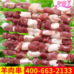 热销绿色食品 精选羔羊肉 烧烤必备羊肉串 冷冻羊肉串批发