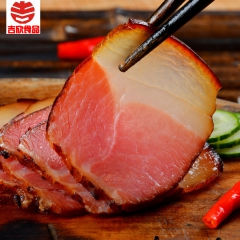 吉欣 四川特产柴火烟熏腌腊肉农家自制香柏枝750g培根味 包...