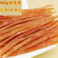 宠物零食狗狗零食鸡肉切丝鸡肉条500g幼犬成犬零食批发代发鸡...