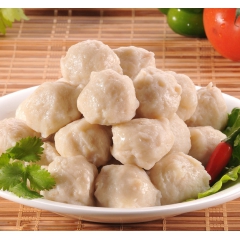 广东墨鱼丸 鱼肉丸子 鱼糜制品关东煮火锅食材冷冻批发