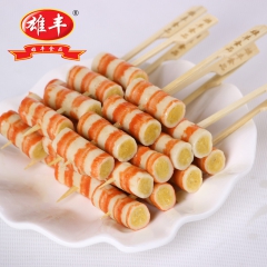 雄丰关东煮蟹王棒速冻肉制品火锅麻辣烫食材街边餐馆食品10串/...