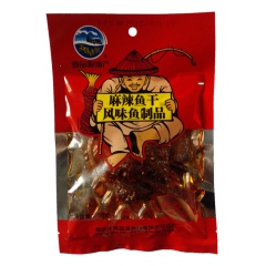 壹品源渔产麻辣鱼干55g风味鱼制品校园超市休闲零食小吃批发包...