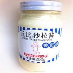 丘比沙拉酱 香甜味200g寿司海苔紫菜包饭材料三明治水果蔬菜...