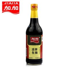 500ml*12瓶/箱 加加凉拌生抽 酿造生抽酱油 正品加加...