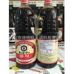 全新进口日本酱油 龟甲万酱油 德用万字浓口酱油1.8L万字酱...