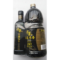 酱油 禾零添加头道原香180天生抽1.8L+5年酱醋捆绑装酱...