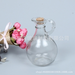厂家批发玻璃香油油壶 橄榄油酱油香油瓶分装空瓶 木塞酱油 醋...