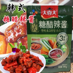 韩国希杰大喜大（糖醋辣酱）100g*75袋 韩国酸甜辣椒酱 ...