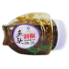 湖南特产 贺福记鱼头剁椒230g*12瓶 整箱批发 蒸鱼剁椒...