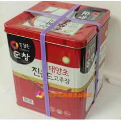 韩国进口 清净园顺昌拌饭辣椒酱，炒年糕 火锅14kg*1 铁...