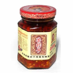 湖南常德特产 /鲁胡子剁辣椒170克 猛辣 辣椒油 厨房必备...