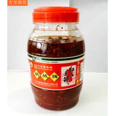麻辣酱 正宗红油郫县豆瓣酱 红油豆瓣1.2kg调味酱 质量保...