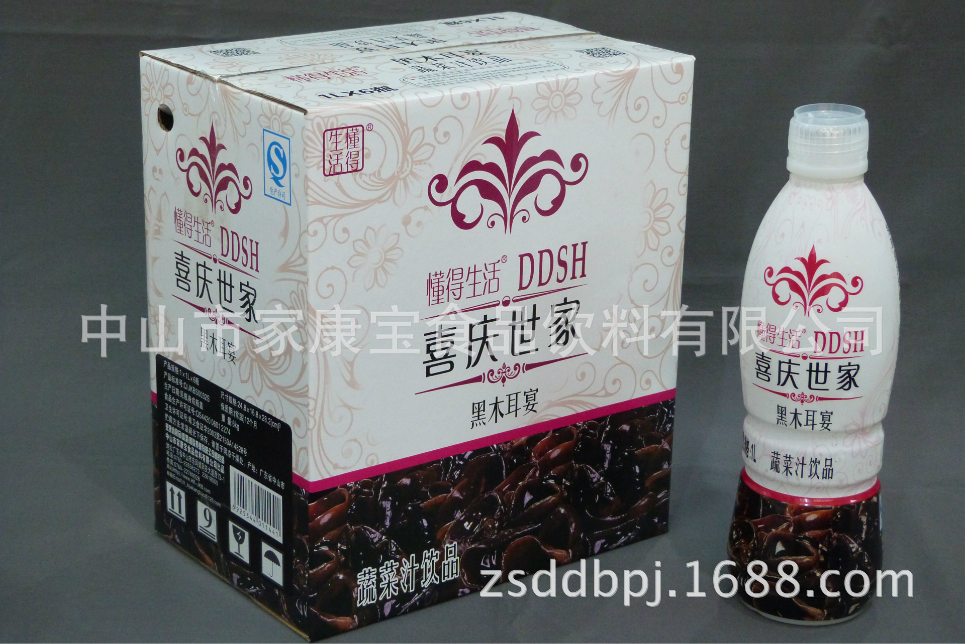 1L瓶装粗粮黑木耳外箱