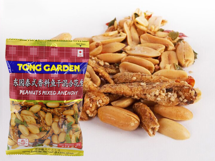 泰式香料鱼干混合花生750